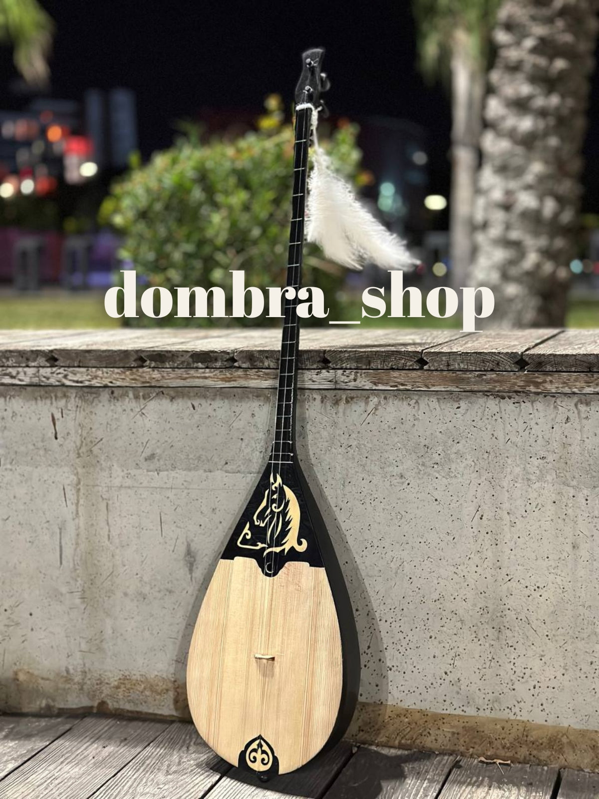 At desenli konser dombra Rus bereza - el yapımı profesyonel dombra Türkiye
