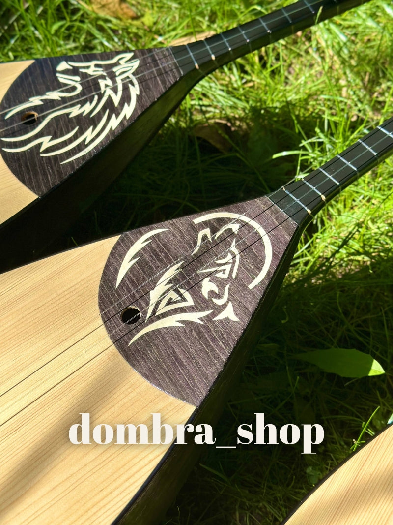 Kurt desenli kazak dombrası - Türkiye'de dombra satın al dombrashop